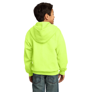 Port & Company - Youth Core Fleece Full-Zip Hooded Sweatshirt